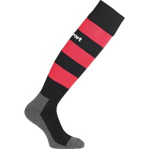 100610007-chaussettes-uhlsport-team-pro-essential-stripe-noir-rouge