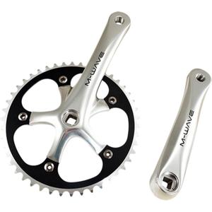 488934-pedalier-mono-piste-fixie-alu-selection-selection-cgn-cycle-46d-l165-noir-blanc-130x165-mm