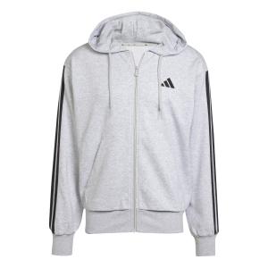 je6343-sweatshirt-a-capuche-zippe-adidas-essential-3-stripes-lgreyh-black