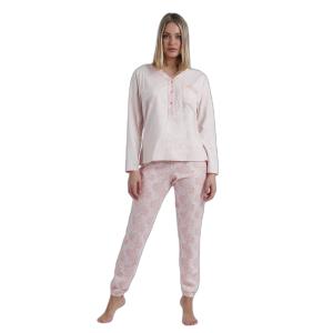 60234-0-000055-pyjama-manches-longues-avec-patte-de-boutonnage-femme-admas-classic-soft-coral-style-coral