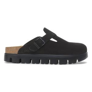 1028317-sabots-femme-birkenstock-boston-chunky-suede-leather-black-black