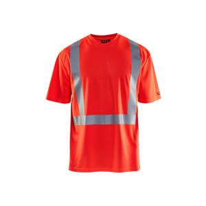 338210115500-3382-t-shirt-haute-visibilite-col-v-col-v-anti-uv-anti-odeur-blaklader-rouge-fluo