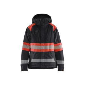 447019779955-4470-veste-impermeable-femme-blaklader-hi-vis-class-1-noir-rouge-fluo