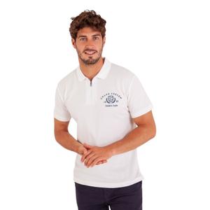 52557-c-blanc-polo-col-zippe-maille-fantaisie-cloquee-camberabero-c-blanc