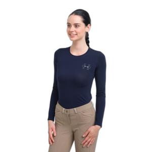 201-101052-navy-blue-t-shirt-manches-longues-coton-femme-cavalliera-bit-navy-blue