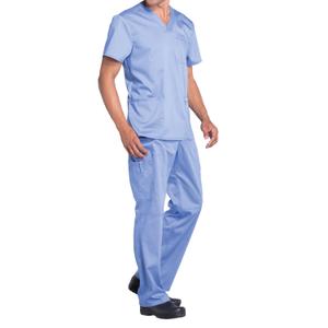 chwwe670-cielblue-t-shirt-col-v-cherokee-ciel-blue