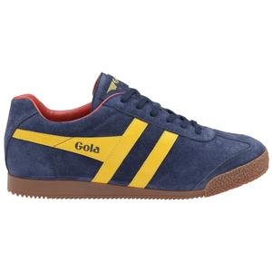 cma192py-baskets-gola-classics-harrier-suede-bleu-marine-jaune-soleil-rouge