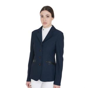 etw00033-navy-veste-equitation-de-concours-quatre-boutons-tissu-perfore-femme-equestro-navy