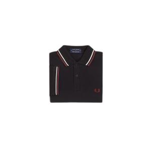 fpm12-t29-polo-double-lisere-fred-perry-noir-ecru-rouge-fonce