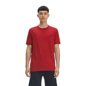 fpm3519-m02-t-shirt-fred-perry-ringer-rouge-brule
