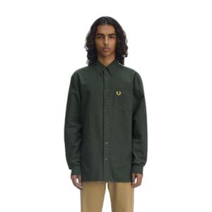 fpm5516-x89-chemise-fred-perry-oxford-vert-gazon