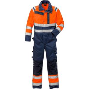 124376-271-combinaison-haute-visibilite-classe-3-fristads-8026-plu-orange-haute-visibilite-bleu-marine
