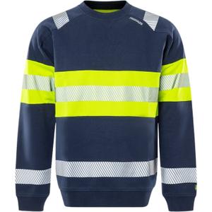 301030-171-sweatshirt-zippee-de-haute-visibilite-fristads-7530-gkc-jaune-bleu-marine