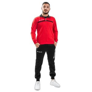 tt012-1210-survetement-zippe-polaire-enfant-givova-one-red-black