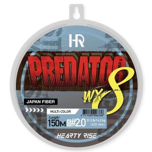 pr-wx8-1-5-300m-mul-tresse-hearty-rise-predator-wx8-1-5-pe-multicolore-300-m