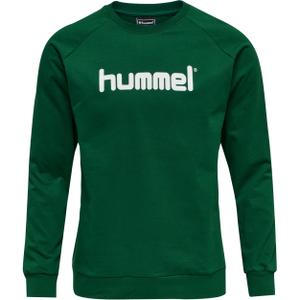 203519-6140-sweatshirt-femme-hummel-cotton-logo-vert-blanc