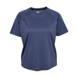 226888-7507-t-shirt-femme-hummel-court-light-weight-blue-indigo