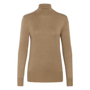 500023-1810291-pull-col-roule-femme-kaffe-astrid-toasted-coconut-melange