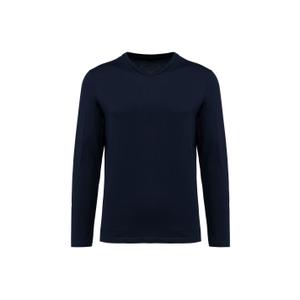 pk306-deepnavy-t-shirt-manches-longues-suprima-col-v-kariban-premium-deep-navy
