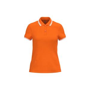k273-orange-white-polo-a-liseres-contrastes-femme-kariban-orange-white