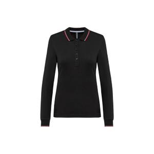 k281-black-red-white-polo-maille-piquee-manches-longues-femme-kariban-black-red-white