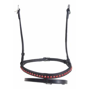k3223-6-red-muserolle-combinee-pour-cheval-d-un-rangee-de-cristaux-karlslund-kombi-black-red-2x28x26-cm