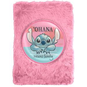 8435507884433-bloc-notes-en-peluche-fille-kids-licensing-disney-stitch-rose-15x21x2-5-cm