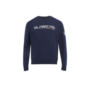 xms307-yw139-07017-pull-col-rond-en-tricot-la-martina-navy
