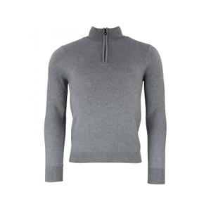 charlito-fo-gris-chine-pull-col-roule-demi-zip-peak-mountain-gris