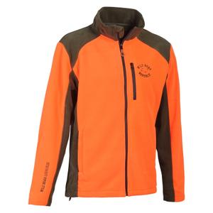 1562-kaki-orange-polaire-avec-logo-brode-percussion-kaki-orange