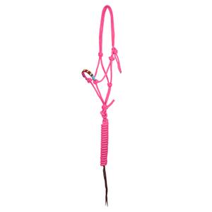 plh03010-hotpink-licol-pour-cheval-a-noeuds-de-perles-avec-laisse-pool-s-rose-tu
