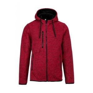 pa365-redmelange-sweatshirt-zippe-a-capuche-chinee-proact-red-melange