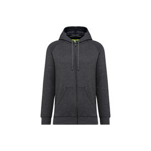 pa383-darkgreyheather-sweatshirt-zippe-a-capuche-proact-dark-grey-heather