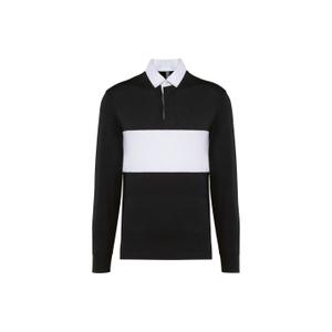 pa429-black-white-polo-manches-longues-proact-black-white