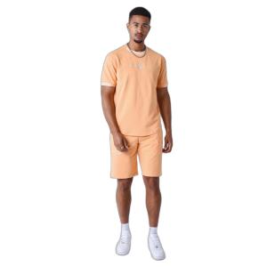 2210218-wacc-t-shirt-avec-bande-contrastee-logotee-project-x-paris-orange-blanc