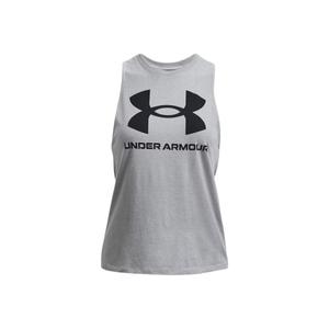 1356297-035-debardeur-femme-under-armour-sportstyle-graphic-gris-clair-blanc-noir