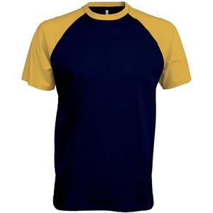k330-navy-yellow-t-shirt-kariban-base-ball-bleu-marine-jaune