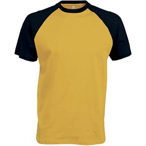 k330-yellow-black-t-shirt-kariban-base-ball-jaune-noir