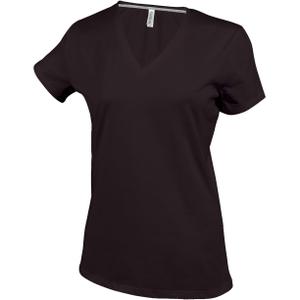 k381-chocolate-t-shirt-femme-cintre-kariban-col-v-chocolate