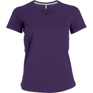 k381-purple-t-shirt-femme-cintre-kariban-col-v-violet