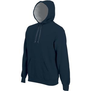 k443-darkgrey-sweatshirt-a-capuche-kariban-bande-contraste-gris-fonce
