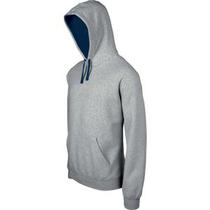 k446-oxfordgrey-navy-sweatshirt-a-capuche-kariban-contrastee-gris-chine