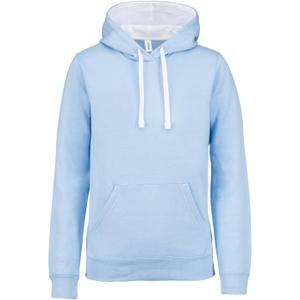 k446-tropicalblue-white-sweatshirt-a-capuche-kariban-contrastee-bleu-clair