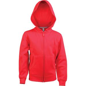 k455-red-sweatshirt-a-capuche-enfant-zippe-kariban-rouge