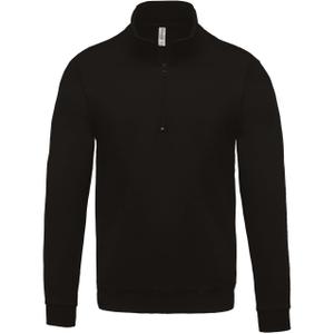 k478-black-sweathirt-kariban-col-zippe-noir