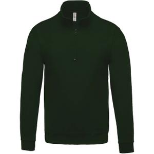 k478-forestgreen-sweathirt-kariban-col-zippe-vert-foret