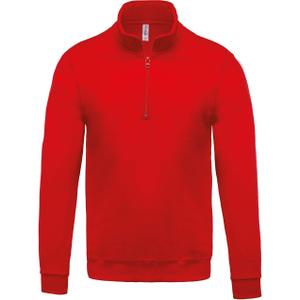 k478-red-sweathirt-kariban-col-zippe-rouge