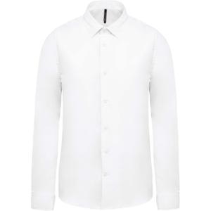 chemise-manches-longues-kariban-popeline-blanc-blanc