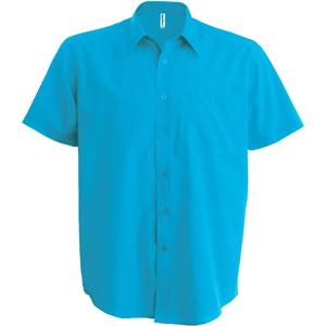 k551-brightturquoise-chemise-manches-courtes-kariban-aces-turquoise-fluo