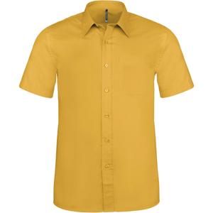 k551-yellow-chemise-manches-courtes-kariban-aces-jaune